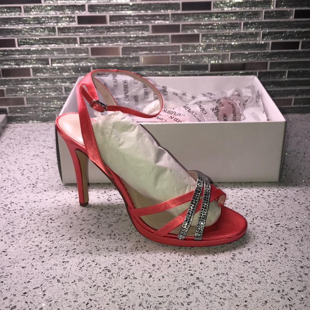 Caparros Coral Satin Dress Heel